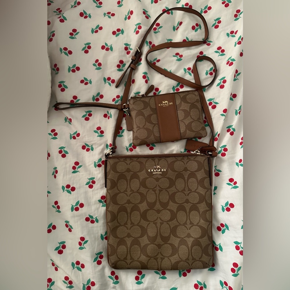coach crossbody & wallet